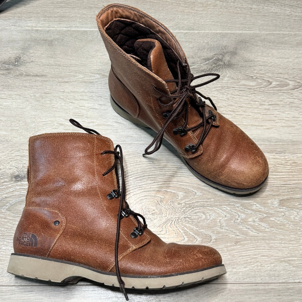 The‎ North Face Ballard Lace II Brown Leather Boots Womens Size 9.5